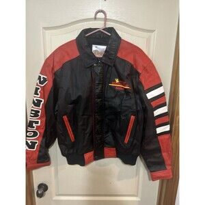 Vintage Leather NASCAR Jacket Winston Size M Excelled Bomber Letterman Jacket